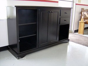 Custom built entertainment center cabinet.
